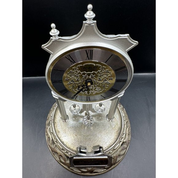 VTG Danbury Clock Company ANNIVERSARY Quartz Dome Brass Clock AS IS - Picture 2 of 8
